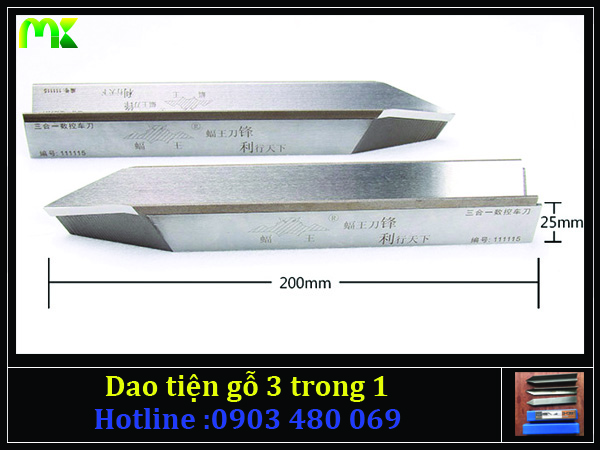 Dao chip tiện gỗ thép hợp kim